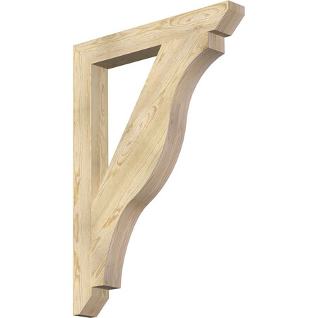 Ekena Millwork Funston Slat Rough Sawn Bracket, Douglas Fir, 4"W x 32"D x 44"H BKT04X32X44FST06RDF